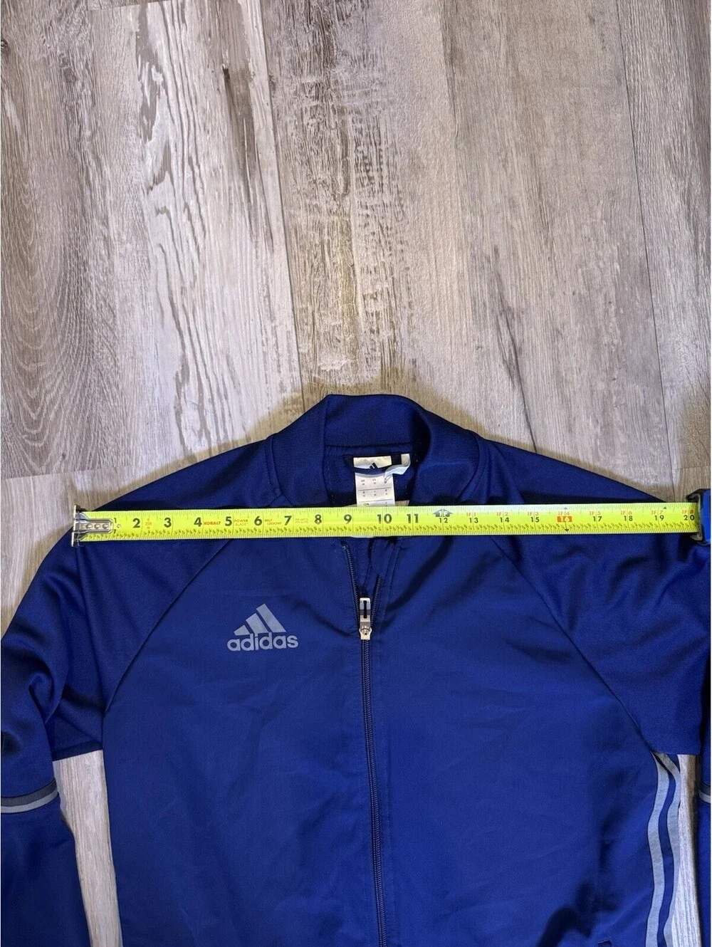 Adidas Climacool Madrid Men’s Medium Blue Full Zip Track Jacket 3 Stripe